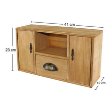 Load image into Gallery viewer, Small Wooden Cabinet with Cupboards, Drawer and Shelf
