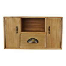 Load image into Gallery viewer, Small Wooden Cabinet with Cupboards, Drawer and Shelf
