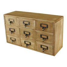 Load image into Gallery viewer, 9 Drawer Triple Level Small Storage Unit, Trinket Drawers
