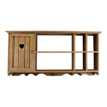 Load image into Gallery viewer, Wooden Wall Hanging Unit With Cupboard &amp; Shelves
