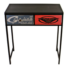 Load image into Gallery viewer, Black Console Table With 2 Drawers, Retro Design To Drawers
