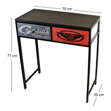 Load image into Gallery viewer, Black Console Table With 2 Drawers, Retro Design To Drawers
