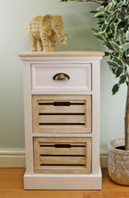 Load image into Gallery viewer, Contemporary Natural &amp; White Chest Of Drawers, 3 Drawers
