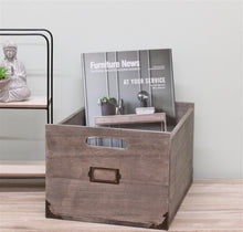 Load image into Gallery viewer, Wooden Office Storage Box, 26x32x20cm.
