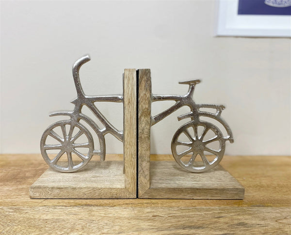 Set of Two Bicycle Bookends