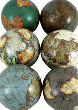 Load image into Gallery viewer, Set of 6 x 3 Inch Decorative Globes In Assorted Colours
