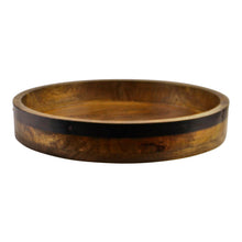 Load image into Gallery viewer, Mango Wood Circular Serving Tray, 38cm
