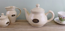 Load image into Gallery viewer, Country Cottage Cream Ceramic Teapot
