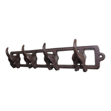 Load image into Gallery viewer, Rustic Cast Iron Wall Hooks, Dogs Tail
