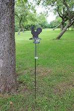 Load image into Gallery viewer, Cast Iron and Glass Garden Rain Gauge, Chicken
