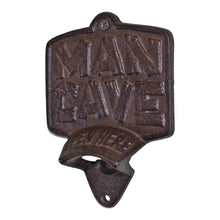 Load image into Gallery viewer, Cast Iron Wall Mounted Man Cave Bottle Opener
