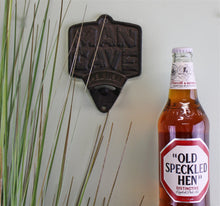 Load image into Gallery viewer, Cast Iron Wall Mounted Man Cave Bottle Opener
