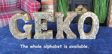 Load image into Gallery viewer, Hand Carved Wooden Geometric Letters Home
