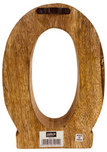 Load image into Gallery viewer, Hand Carved Wooden Geometric Letter O
