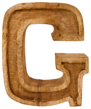 Load image into Gallery viewer, Hand Carved Wooden Embossed Letter G
