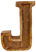 Load image into Gallery viewer, Hand Carved Wooden Embossed Letter J
