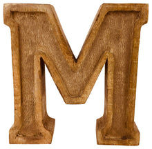 Load image into Gallery viewer, Hand Carved Wooden Embossed Letter M
