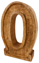 Load image into Gallery viewer, Hand Carved Wooden Embossed Letter O
