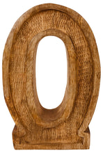 Load image into Gallery viewer, Hand Carved Wooden Embossed Letter O
