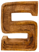 Load image into Gallery viewer, Hand Carved Wooden Embossed Letter S
