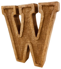 Load image into Gallery viewer, Hand Carved Wooden Embossed Letter W
