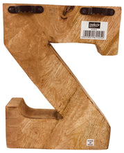 Load image into Gallery viewer, Hand Carved Wooden Embossed Letter Z
