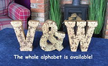 Load image into Gallery viewer, Hand Carved Wooden Flower Letter X
