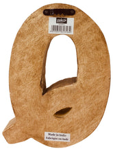 Load image into Gallery viewer, Hand Carved Wooden Flower Letter Q
