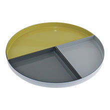 Load image into Gallery viewer, Set Of 4 Abstract Metal Trinket Trays, 29cm diameter
