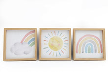 Load image into Gallery viewer, Set of Three Rainbow Framed Prints
