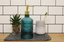 Load image into Gallery viewer, Blue Glass Soap Dispenser
