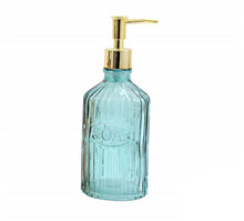 Load image into Gallery viewer, Blue Glass Soap Dispenser
