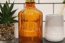 Load image into Gallery viewer, Orange Glass Soap Dispenser
