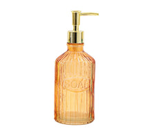 Load image into Gallery viewer, Orange Glass Soap Dispenser
