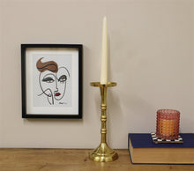 Load image into Gallery viewer, Gold Pillar Candlestick Medium
