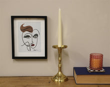 Load image into Gallery viewer, Gold Pillar Candlestick Small
