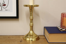 Load image into Gallery viewer, Gold Pillar Candlestick Small
