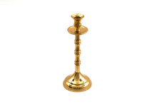 Load image into Gallery viewer, Brass Metal Dinner Candlestick 27cm
