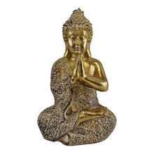 Load image into Gallery viewer, Gold Sitting Buddha Ornament, Praying, 19cm
