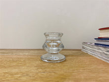 Load image into Gallery viewer, Clear Glass Candle Holder 6cm
