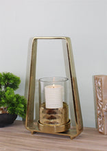 Load image into Gallery viewer, Gold Metal Candle Holder 34cm
