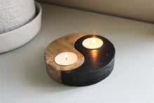 Load image into Gallery viewer, Yin and Yang Wooden Tealight Holders
