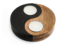 Load image into Gallery viewer, Yin and Yang Wooden Tealight Holders
