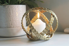 Load image into Gallery viewer, Gold Coloured Ball Candle Holder
