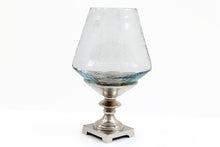 Load image into Gallery viewer, Hurricane Pillar Candle Stand Silver
