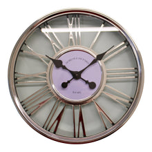 Load image into Gallery viewer, Large Silver Wall Clock 45cm
