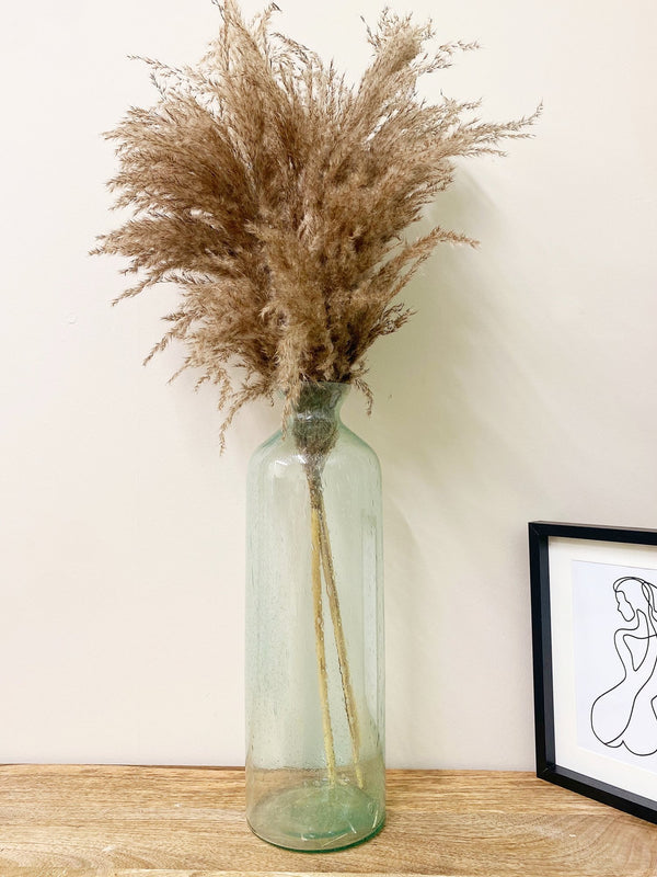 Tall Green Bubble Vase 20cm