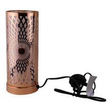 Load image into Gallery viewer, Kaleidoscope Design Colour Changing LED Lamp &amp; Aroma Diffuser in Rose Gold
