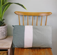 Load image into Gallery viewer, 3 Panel Green Rectangular Scatter Cushion, Eucalyptus Range
