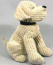 Load image into Gallery viewer, Large Gold Ribbed Dog Doorstop
